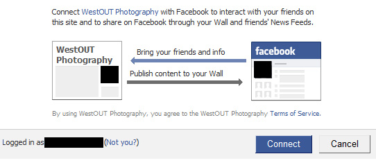 Logged in FB already